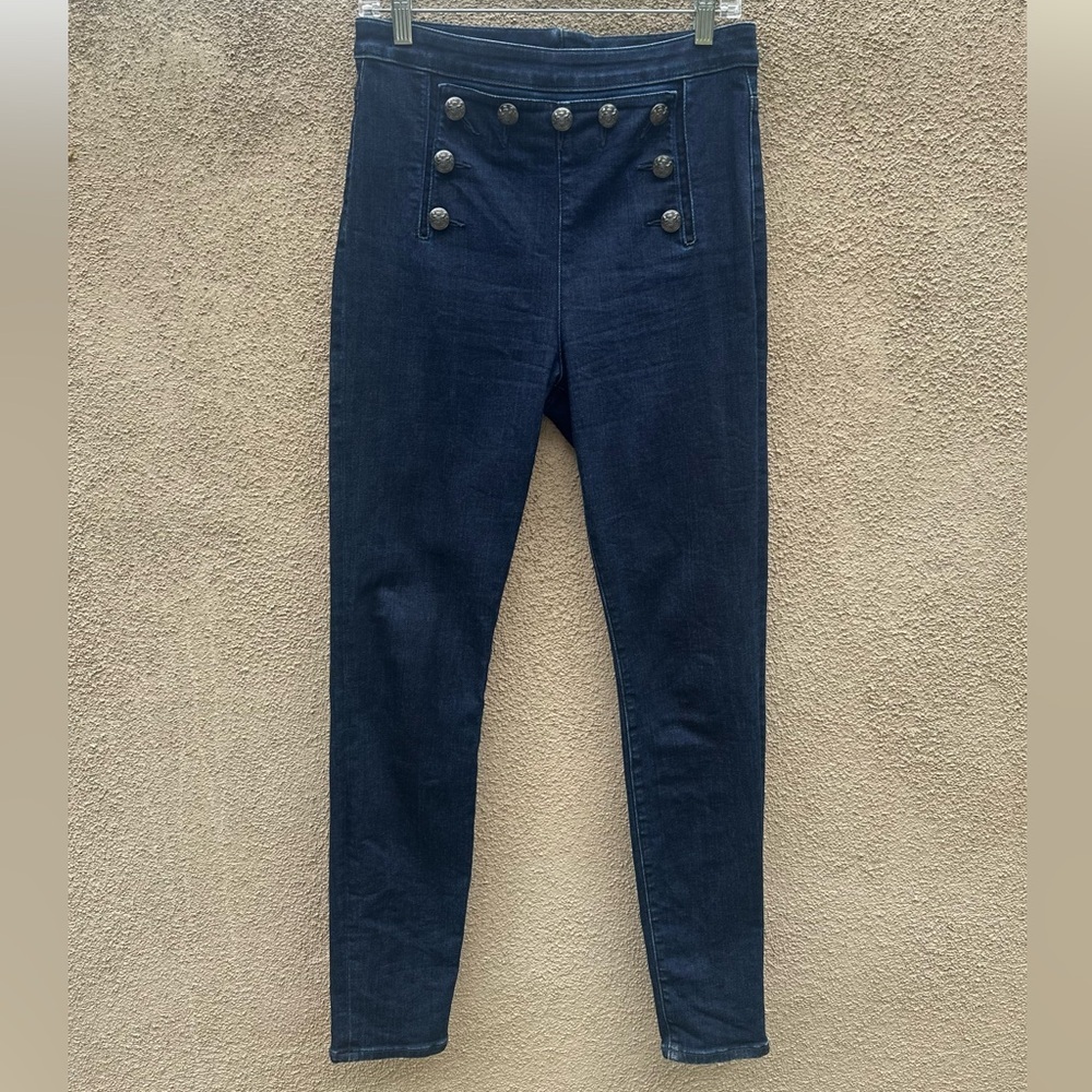 Veronica Beard Jane High-Rise Skinny Jeans In Indigo Size 29 Excellent Condition - Picture 4 of 12